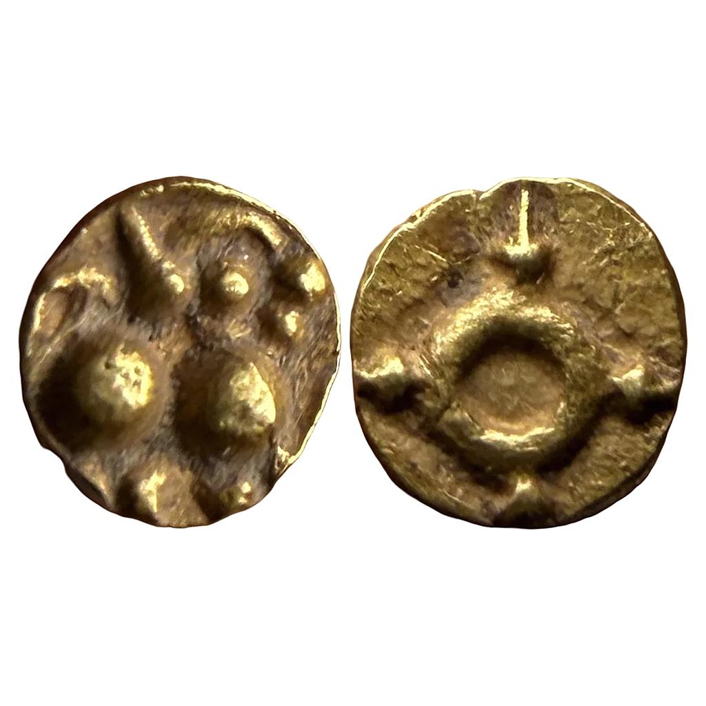 Hindu Medieval Chalukyas of Kalyana Gold Fanam