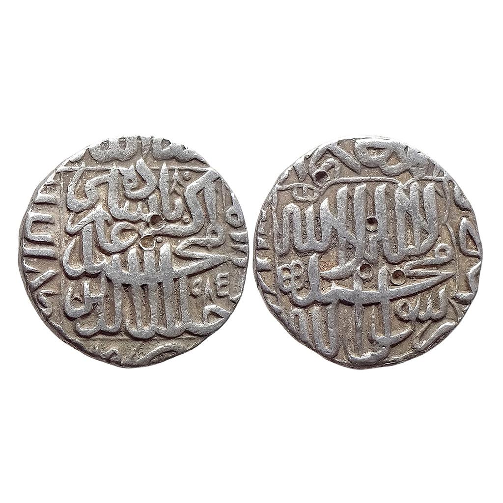Mughal Akbar Bhakkar Mint Silver Rupee