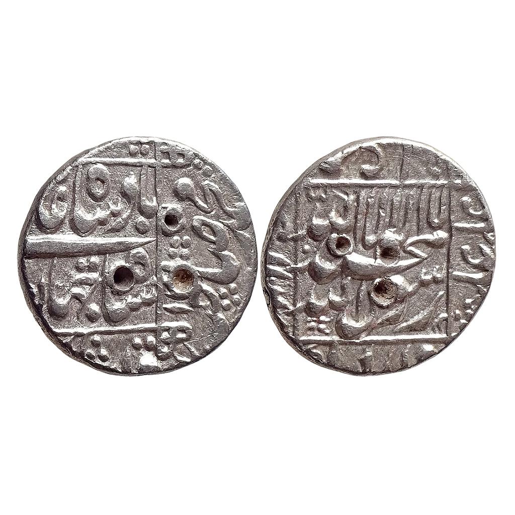 Mughal Shah Jahan Surat Mint Silver 1/2 Rupee