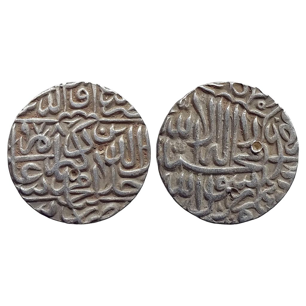 Mughal Akbar Jaunpur Mint Silver Rupee