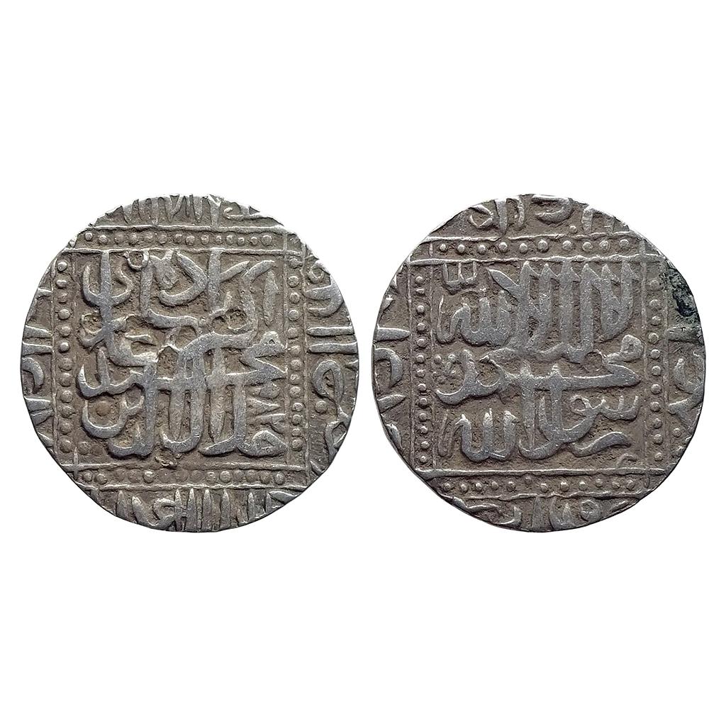 Mughal Akbar Ahmadabad Mint  Silver Rupee