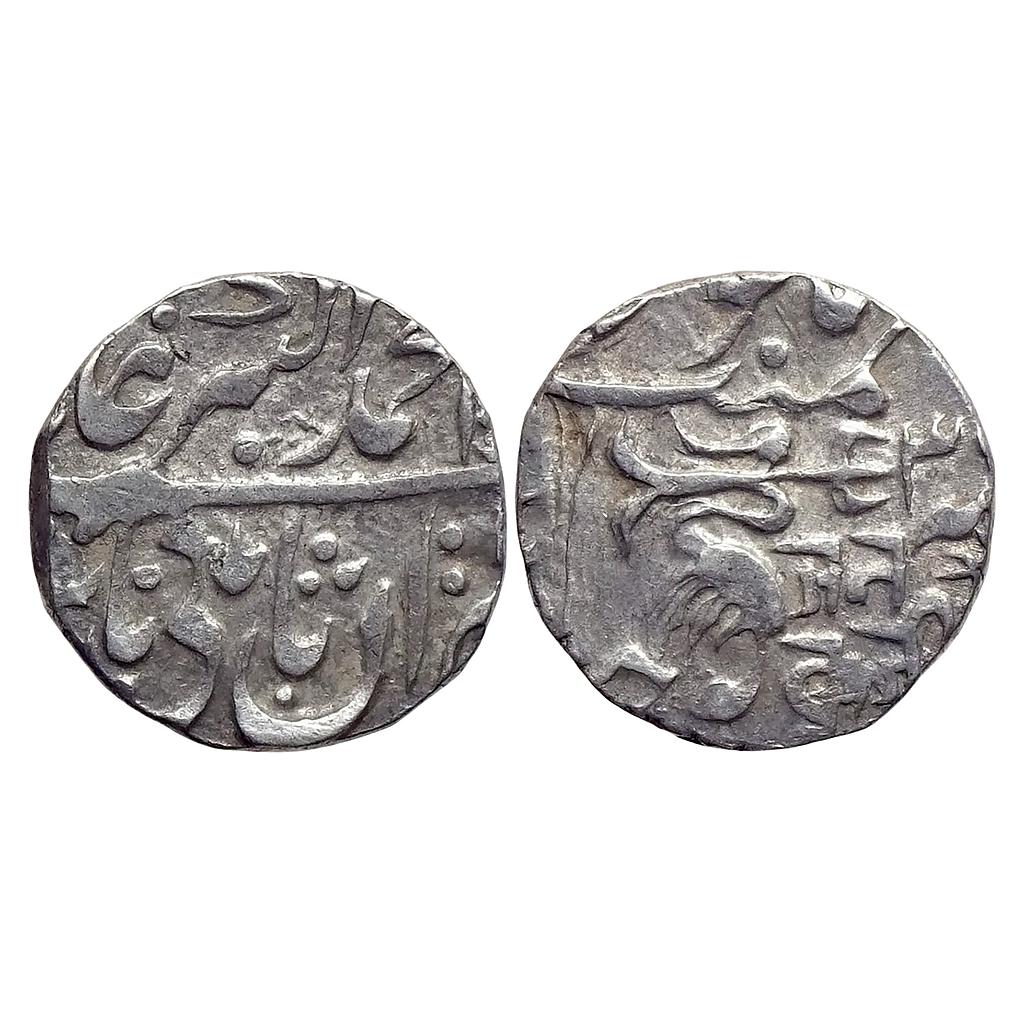 IPS Gwalior State Jankoji Rao INO Muhammad Akbar II Basoda Mint Silver Rupee