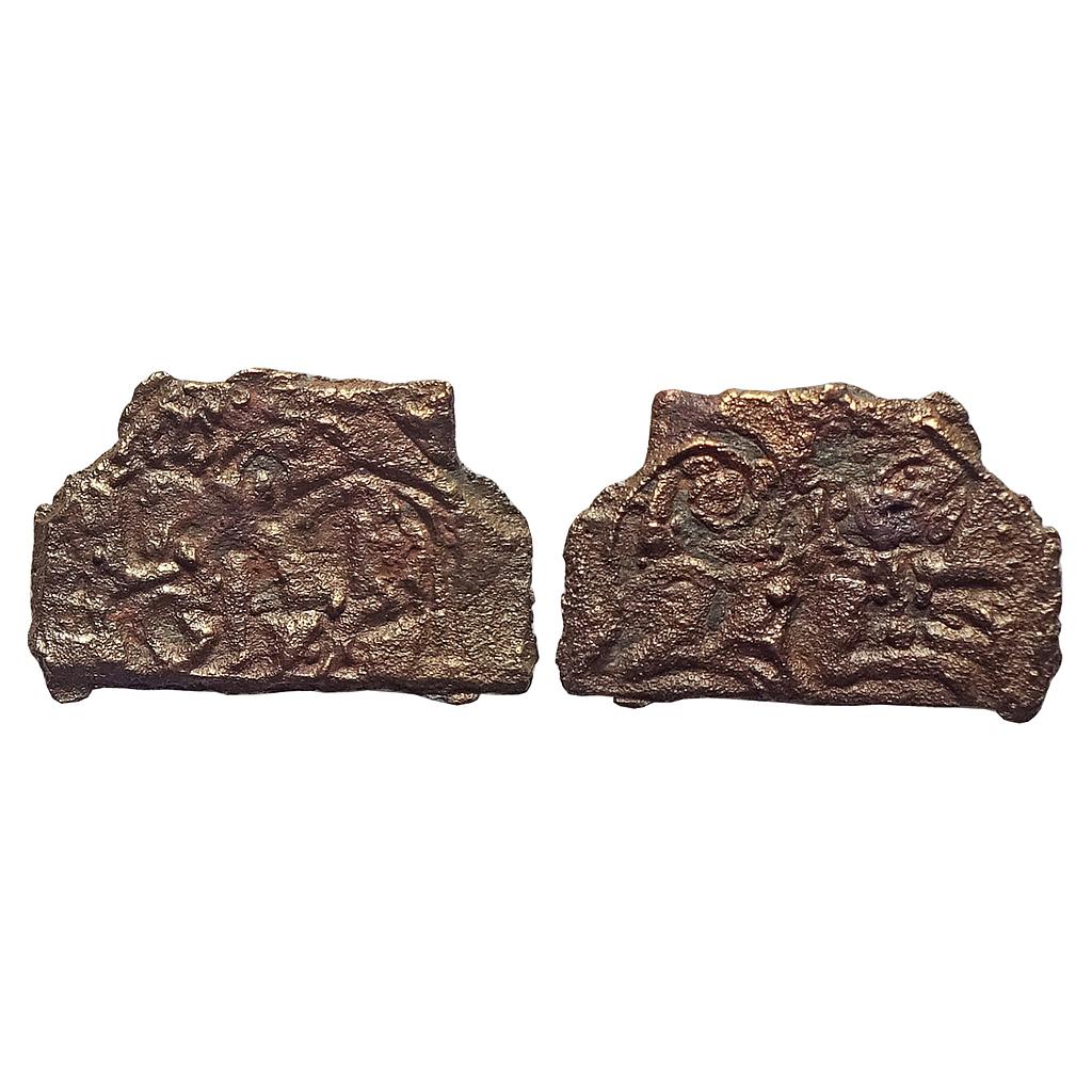 Ancient, Post Mauryan, Kaushambi Region, Hexagonal type, Cast Copper
