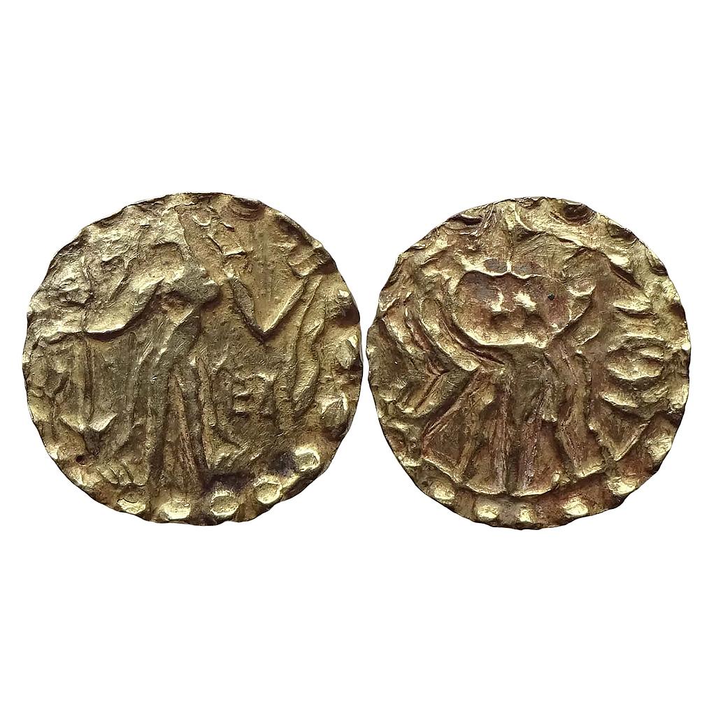 Ancient India Post Gupta Bengal Samatata Region Jiva Debased Gold Dinar