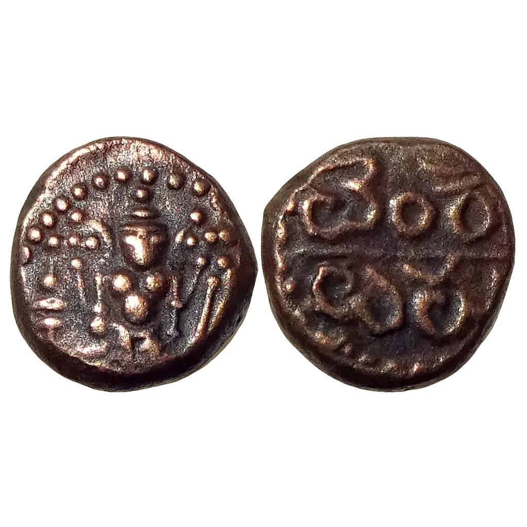 Hindu Medieval Tanjavur Nayakas INO Venkatapatiraya II Copper Kasu