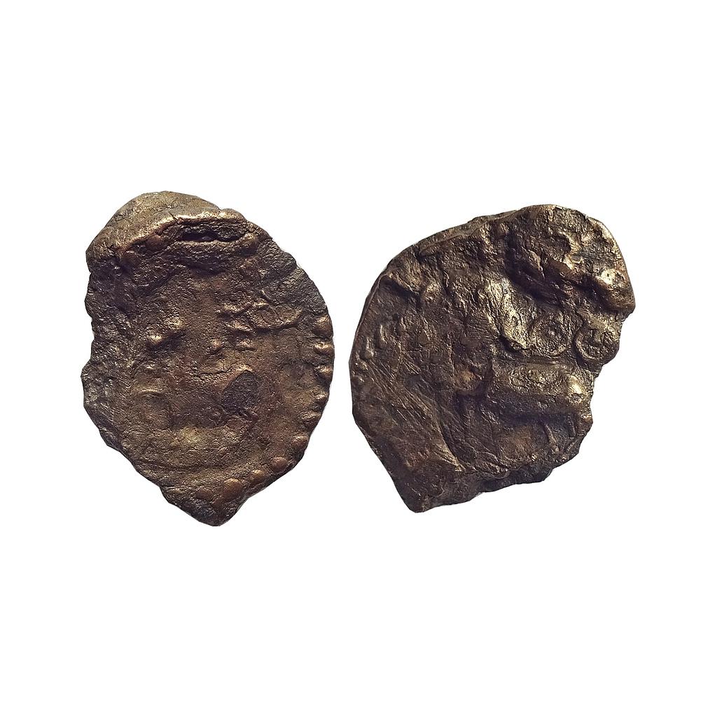 Ancient, Post-Mauryan, Kaushambi region, Uninscribed type, Copper Unit