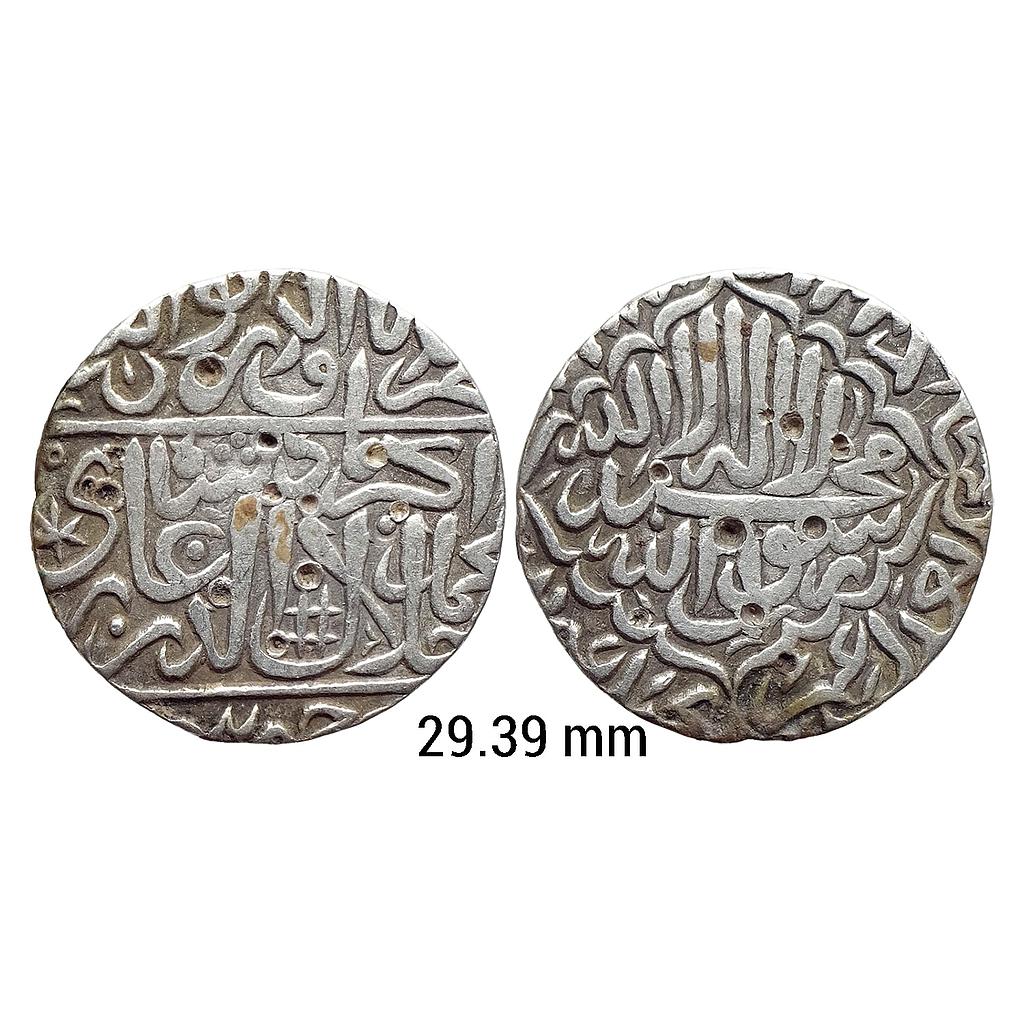 Mughal Akbar Jaunpur Mint Silver Rupee