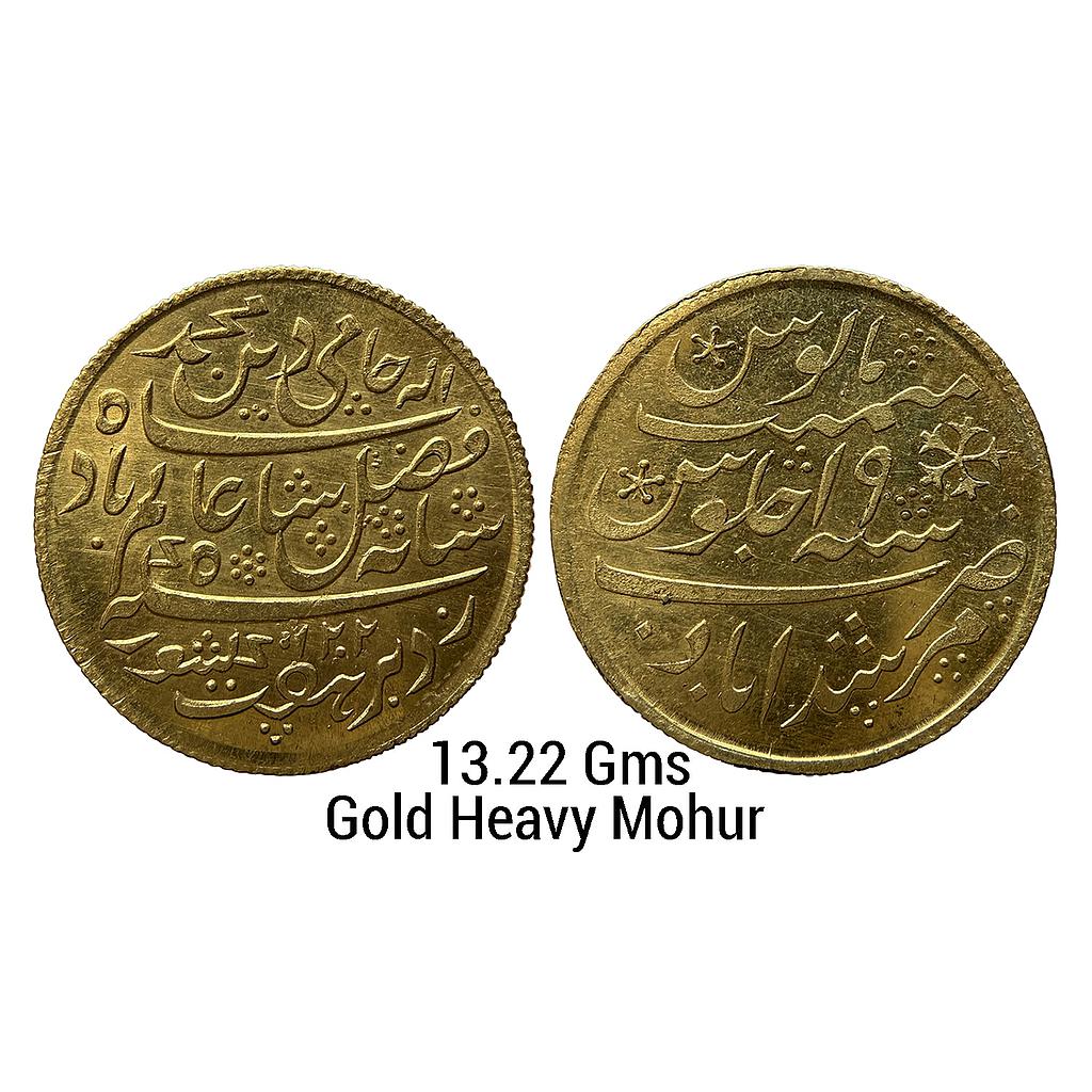 EIC Bengal Presidency INO Shah Alam II Murshidabad Calcutta Mint Gold Heavy Mohur