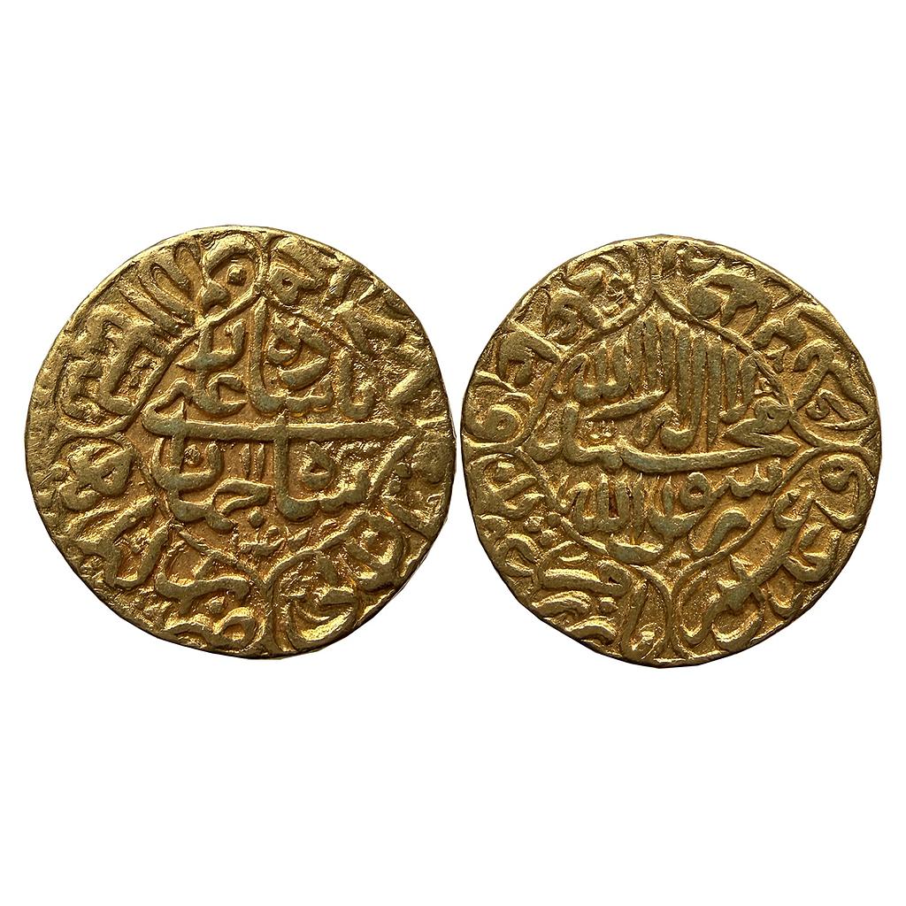 Mughal Shah Jahan Akbarabad Mint Gold Mohur