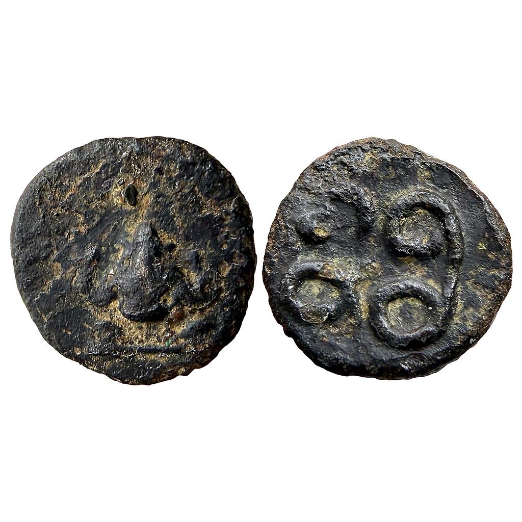 Hindu Medieval Madurai Nayakas Srivira type Copper Kasu