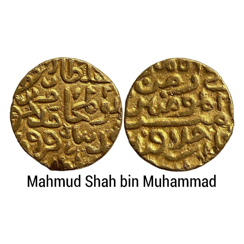 Delhi Sultan Mahmud Shah bin Muhammad NM Gold Tanka