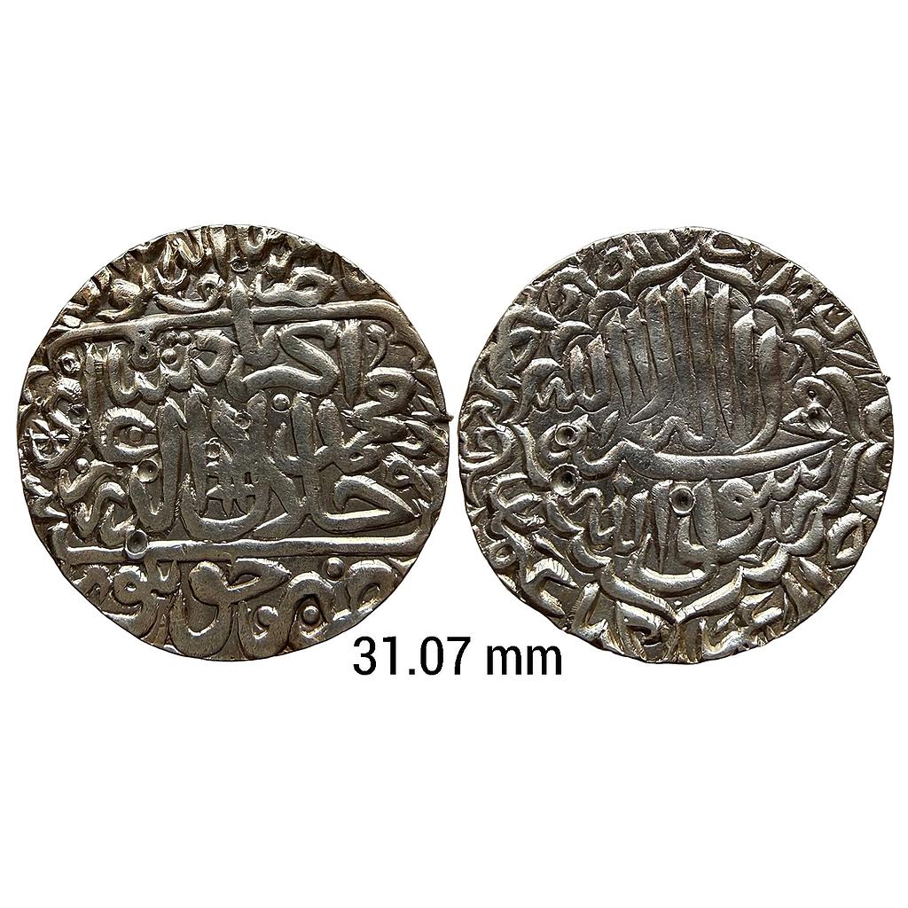 Mughal Akbar Jaunpur Mint Silver Rupee