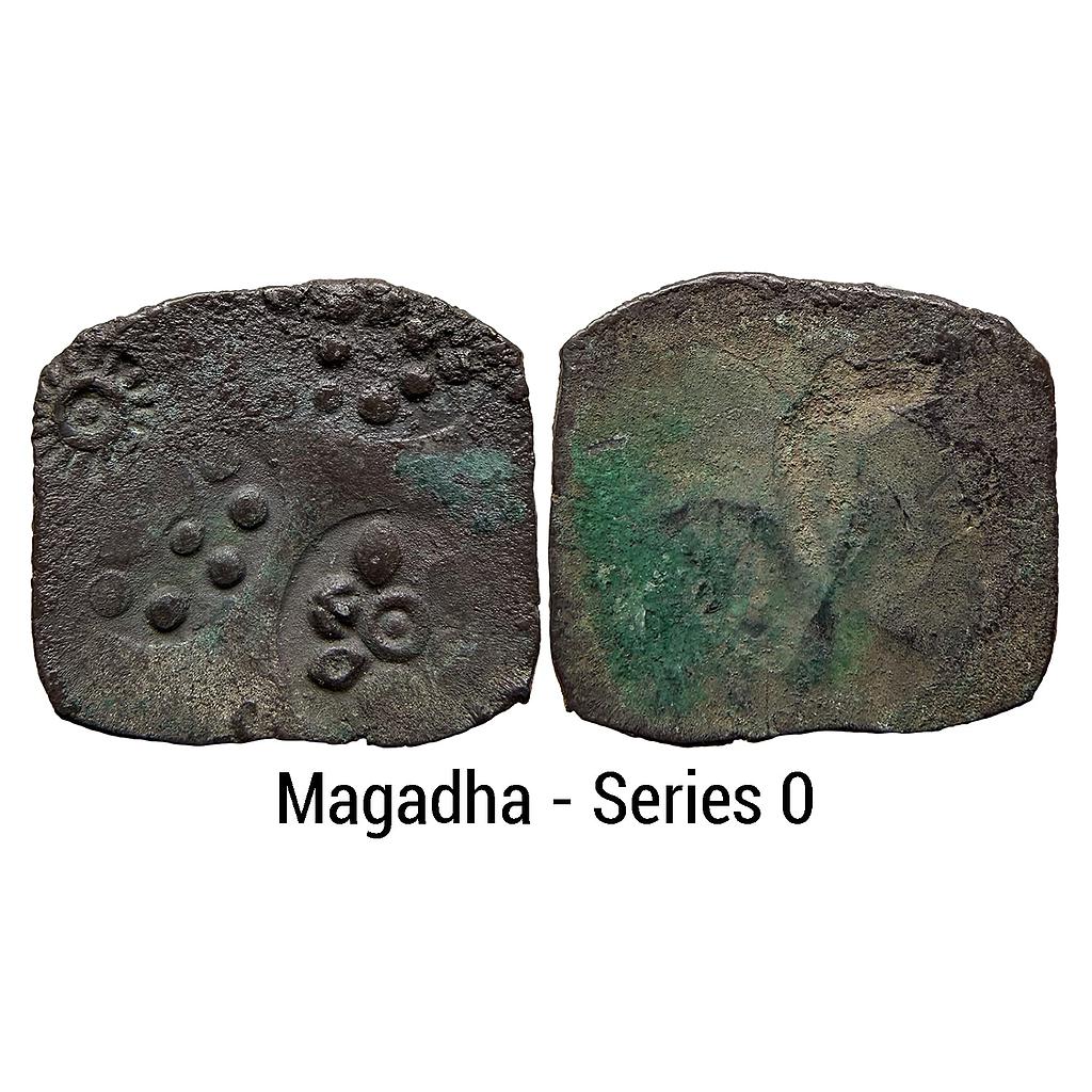 Ancient Magadha Mahajanapada Punch Marked Coinage Lower Middle Ganga Valley Series 0 Four Symbol type Silver Unit