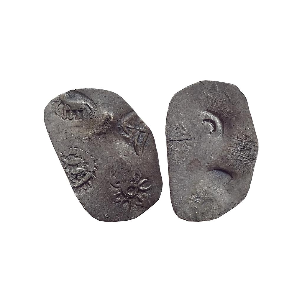 Ancient, Archaic Series, Punch Marked Coinage, attributed to Vatsa Mahajanapada, Silver Karshapana