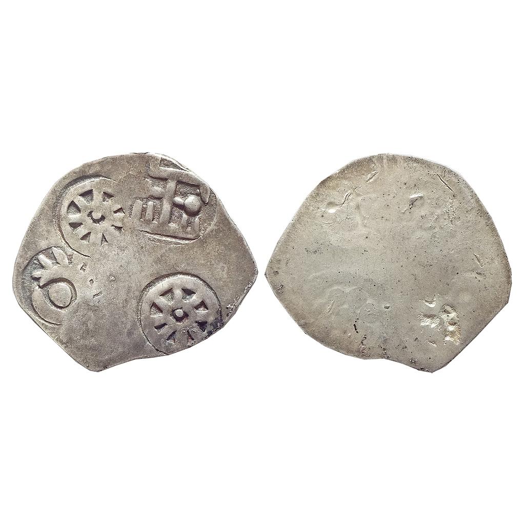 Ancient, Archaic Series, Punch Marked Coinage, attributed to Vatsa Janapada, Silver Karshapana