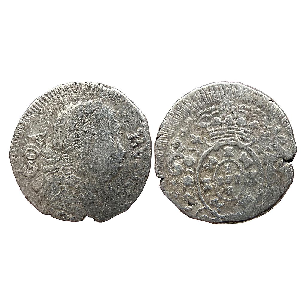 Indo Portuguese Goa Joao VI Silver Rupia
