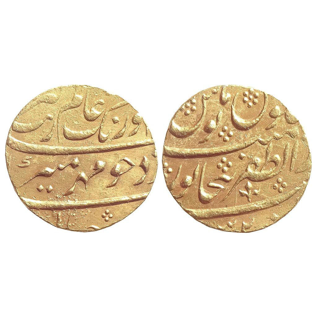 Mughal, Aurangzeb, Dar-uz-zafar Bijapur Mint, Gold Mohur