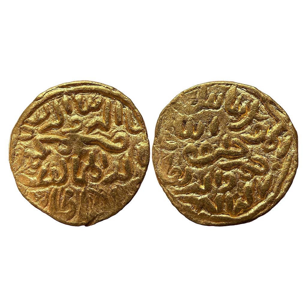 Bengal Sultan Nasir Al-Din Mahmud Shah No Mint abu'l mujahid type Gold Tanka
