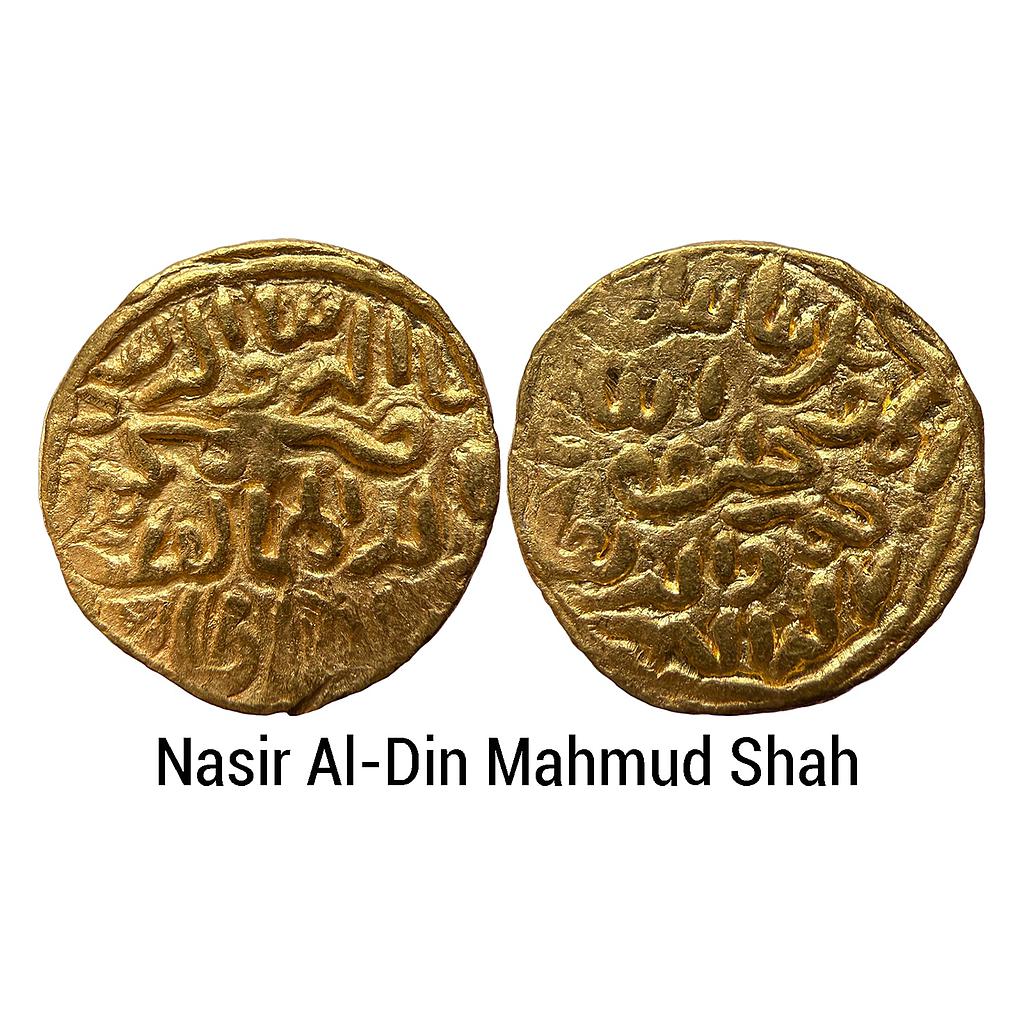 Bengal Sultan Nasir Al-Din Mahmud Shah No Mint abu'l mujahid type Gold Tanka