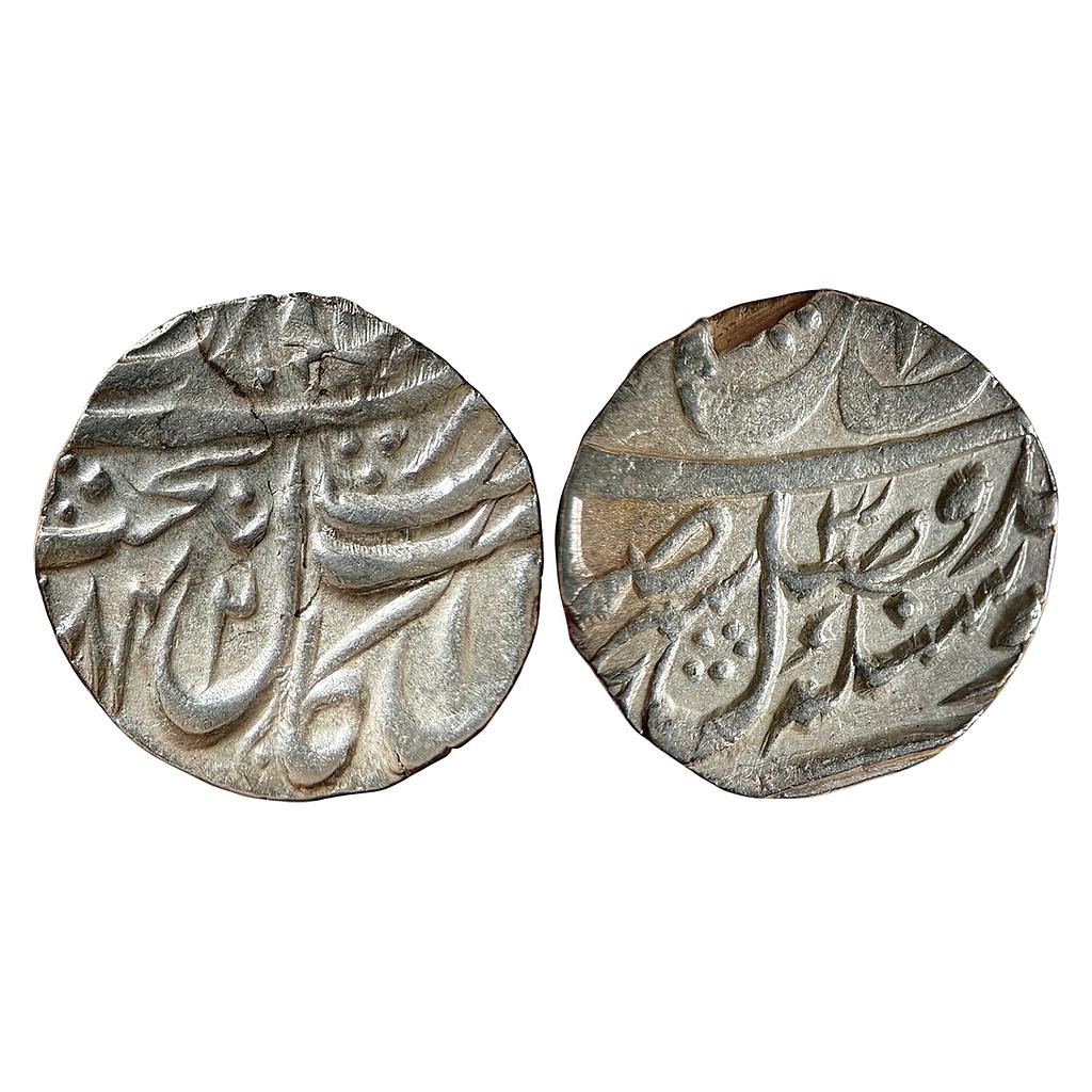 IK Sikh Empire Sikhs Misls Gulab Singh VS 1842 Guru Nanak Era 3xx Amritsar Mint Nanakshahi Couplet Silver Rupee