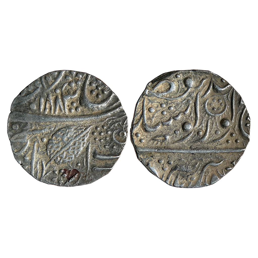 IK Sikh Empire Ranjit Singh VS 1883 Amritsar Mint Nanakshahi couplet Silver Rupee