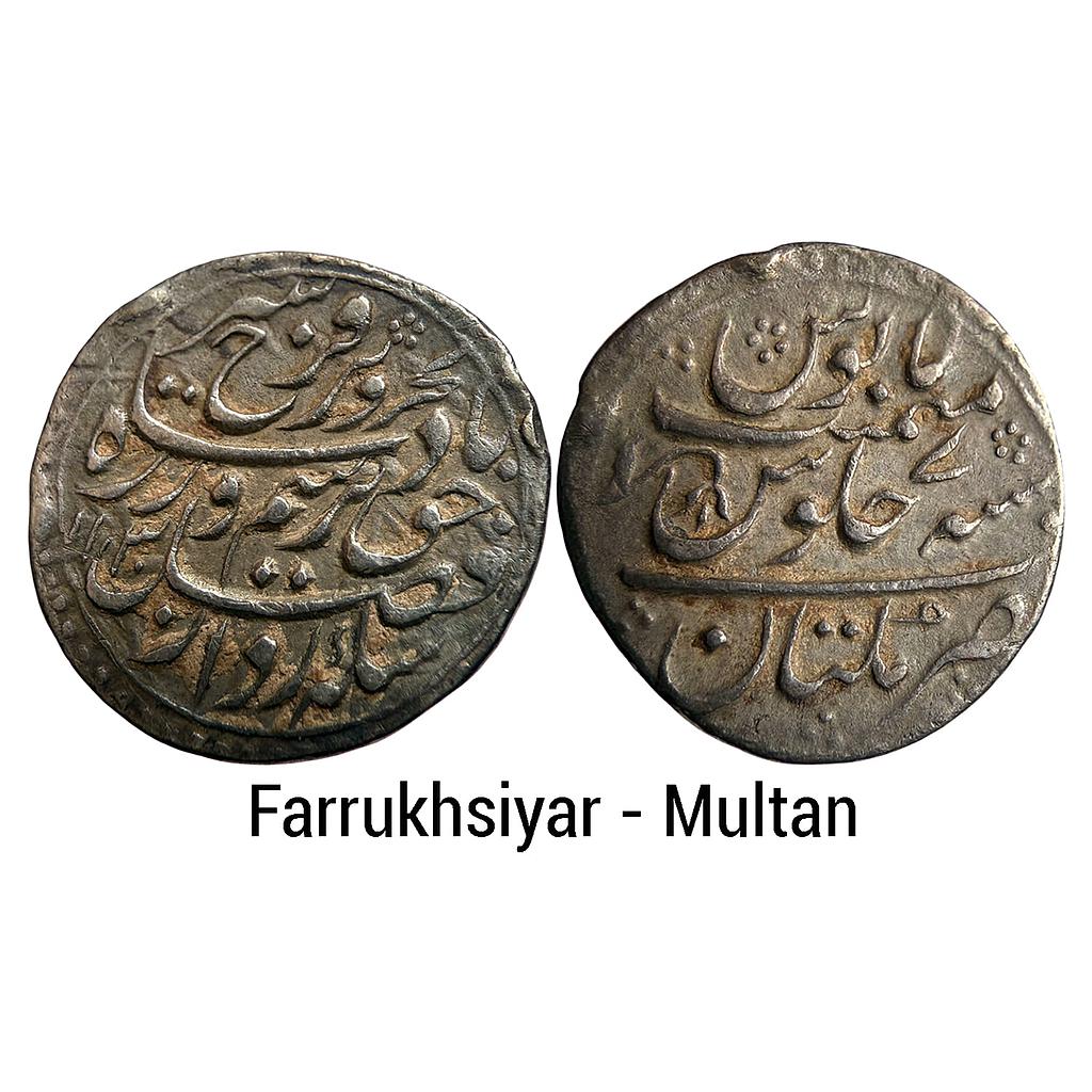 Mughal Farrukhsiyar Multan Mint Silver Rupee