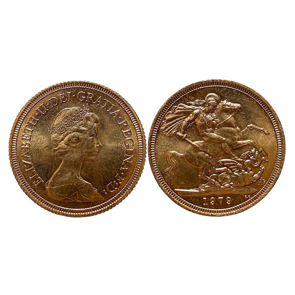 United Kingdom Queen Elizabeth 1979 AD Gold (.9167) Sovereign