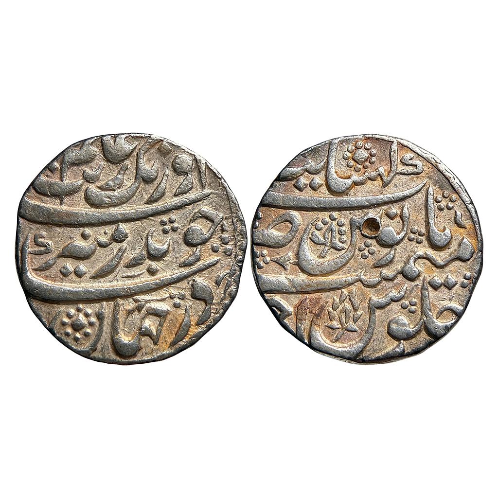 Mughal Aurangzeb Khambayat Mint Silver Rupee