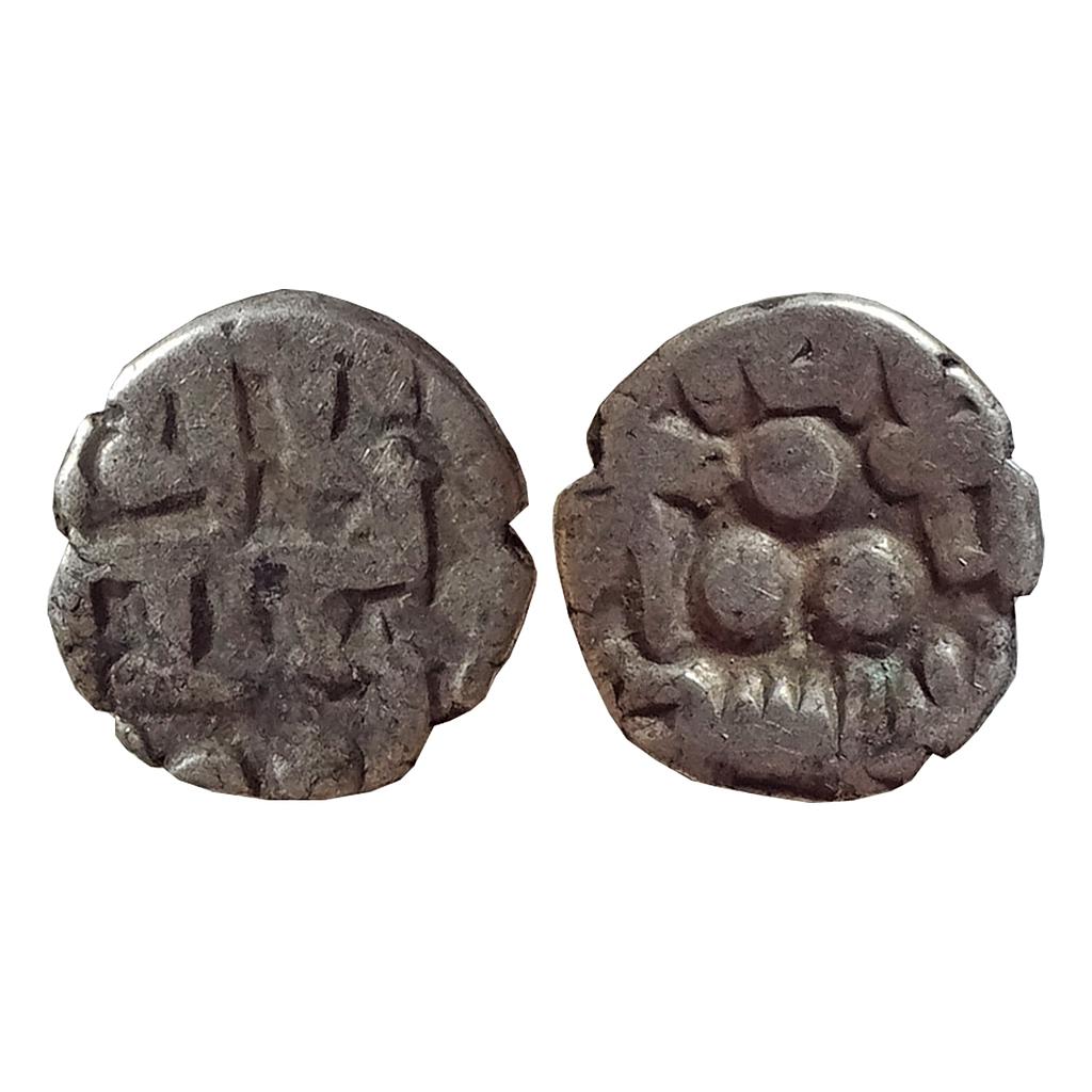 Samid Amirs of Multan, Amir Asad, Silver Post-reform Bilingual Damma (Qanhari Dirham)