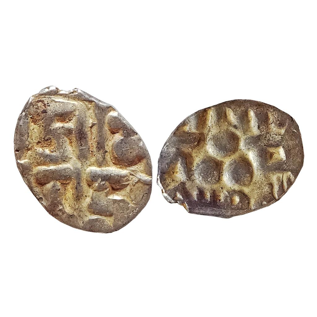 Samid Amirs of Multan, Amir Munabbih-I, Silver Bilingual Damma (Qanhari Dirham)