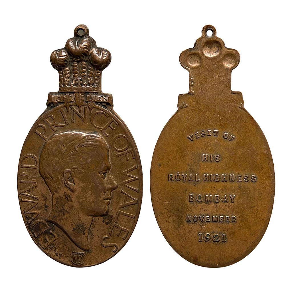 Commemorative issue Edward Prince of Wales Medal Visit of His Royal Highness Bombay Bronze Medal