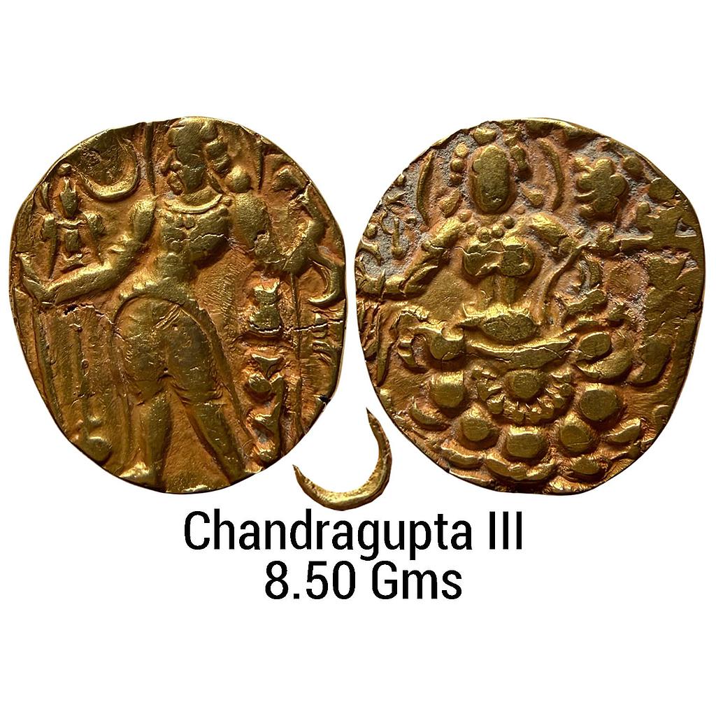 Ancient Guptas Chandragupta III Archer type Gold Dinar