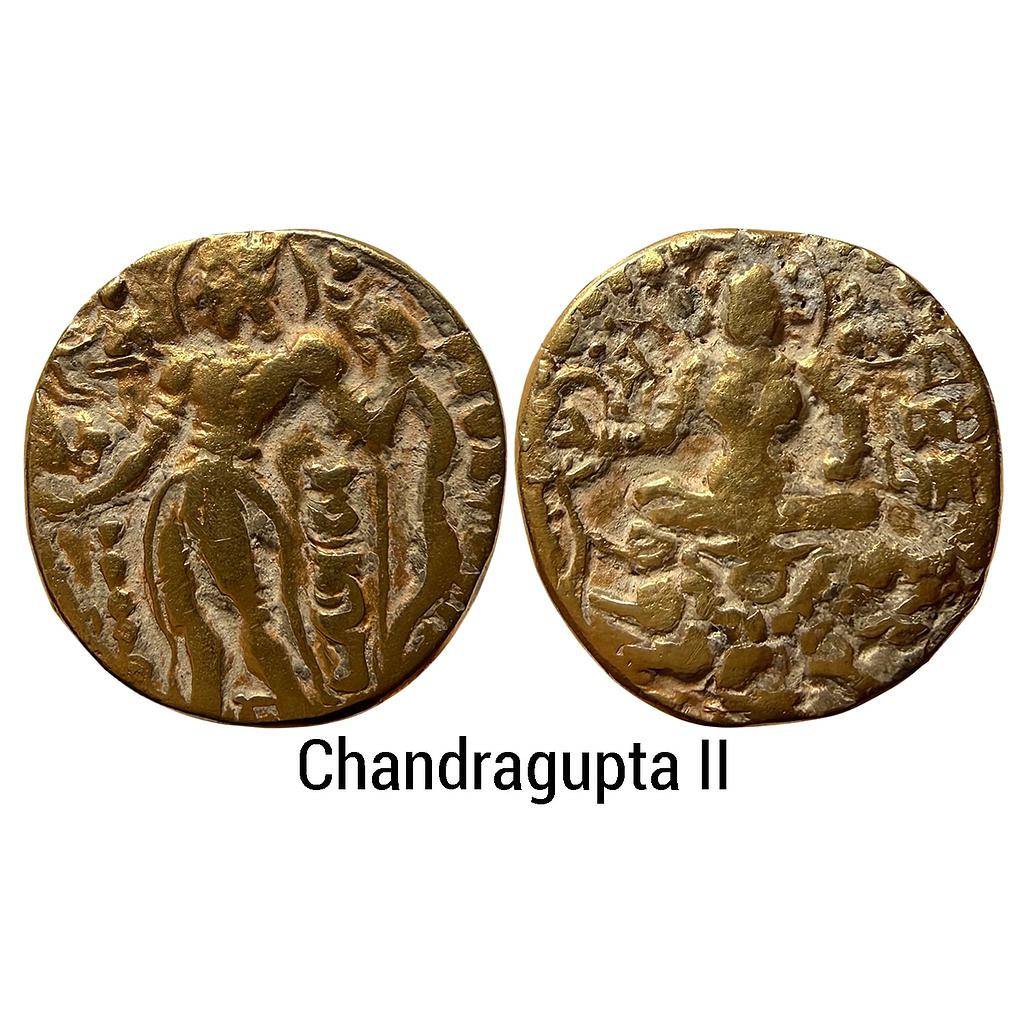Ancient Guptas Chandragupta II Archer type Gold Dinar