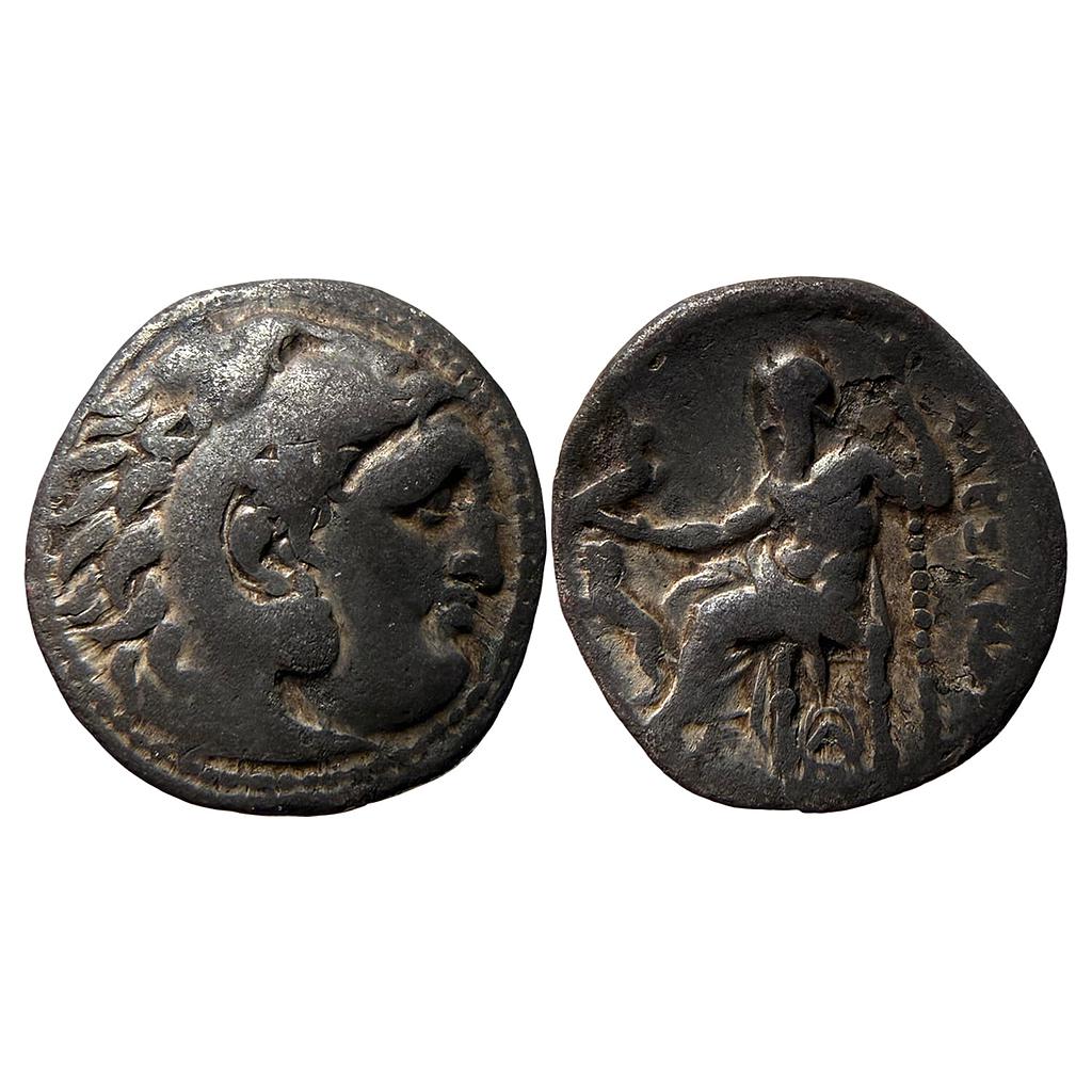 Ancient World Kingdom of Macedon Alexander III the Great Magnesia on Maeander Mint Posthumous Issue Silver Drachm