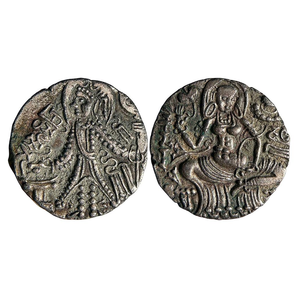 Ancient Post Kushan Gandhara Kidara Shahis Tujina Base Gold Dinar