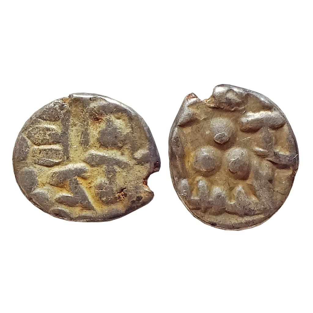 Samid Amirs of Multan, Amir Munabbih-II, Silver Bilingual Damma (Qanhari Dirham)