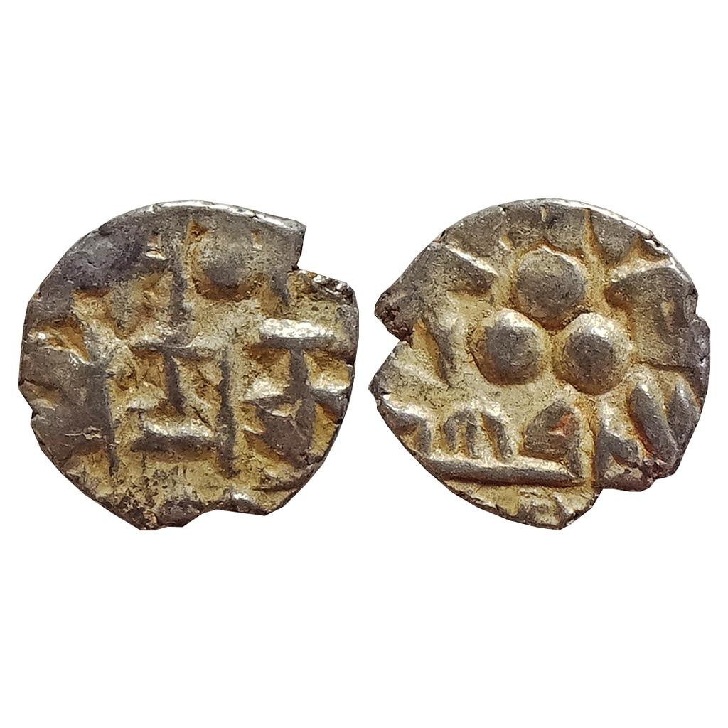 Samid Amirs of Multan, Amir Fahad, Silver Bilingual Damma (Qanhari Dirham)