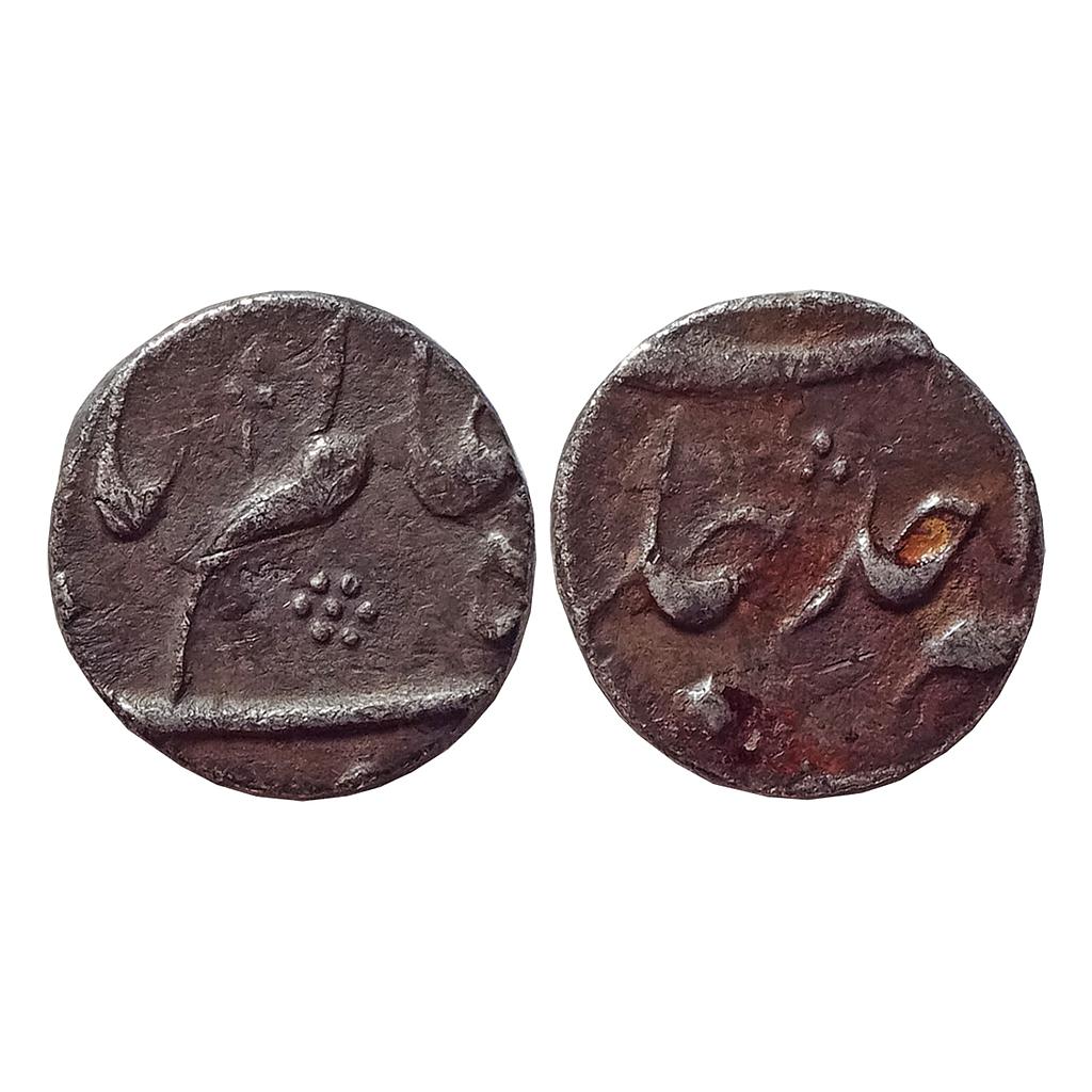 Mughal, Shah Alam II, Murshidabad Mint (Off Flan), Silver 1/4 Rupee