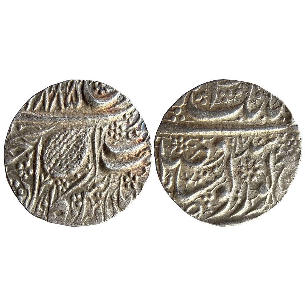 IK Sikh Empire Ranjit Singh VS 1885 1897 Amritsar Mint Nanakshahi Couplet Silver Rupee