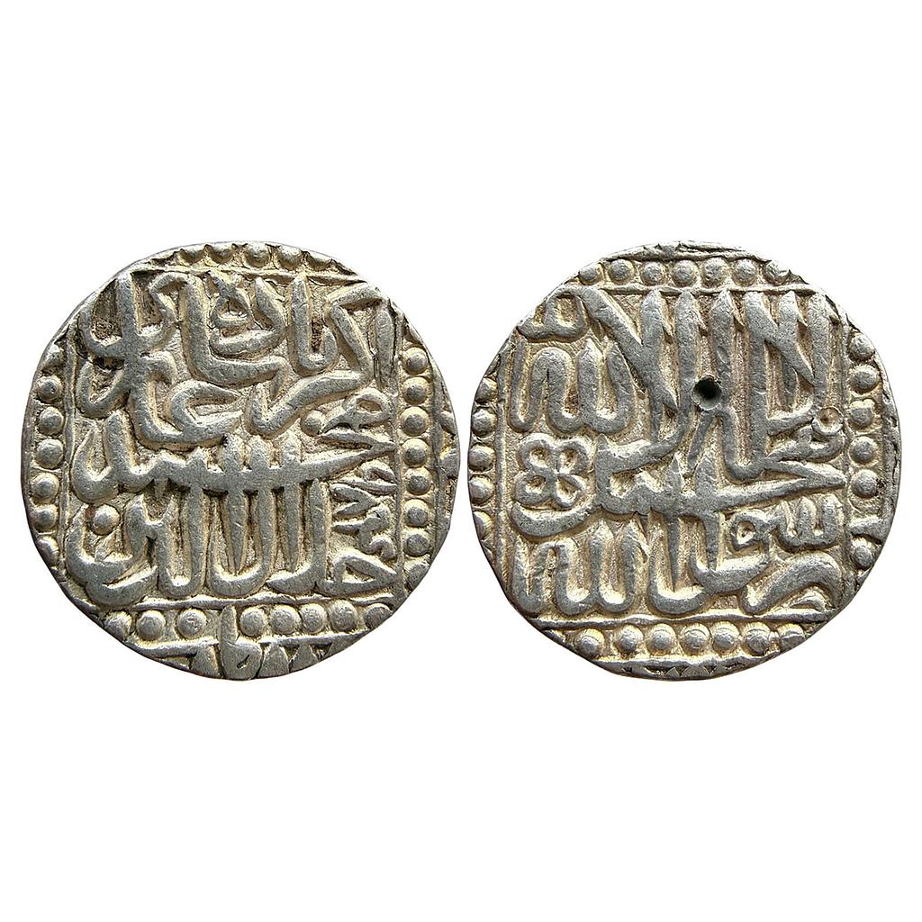 Mughal Akbar Dar ul-Khilafat Malpur Mint Silver Rupee