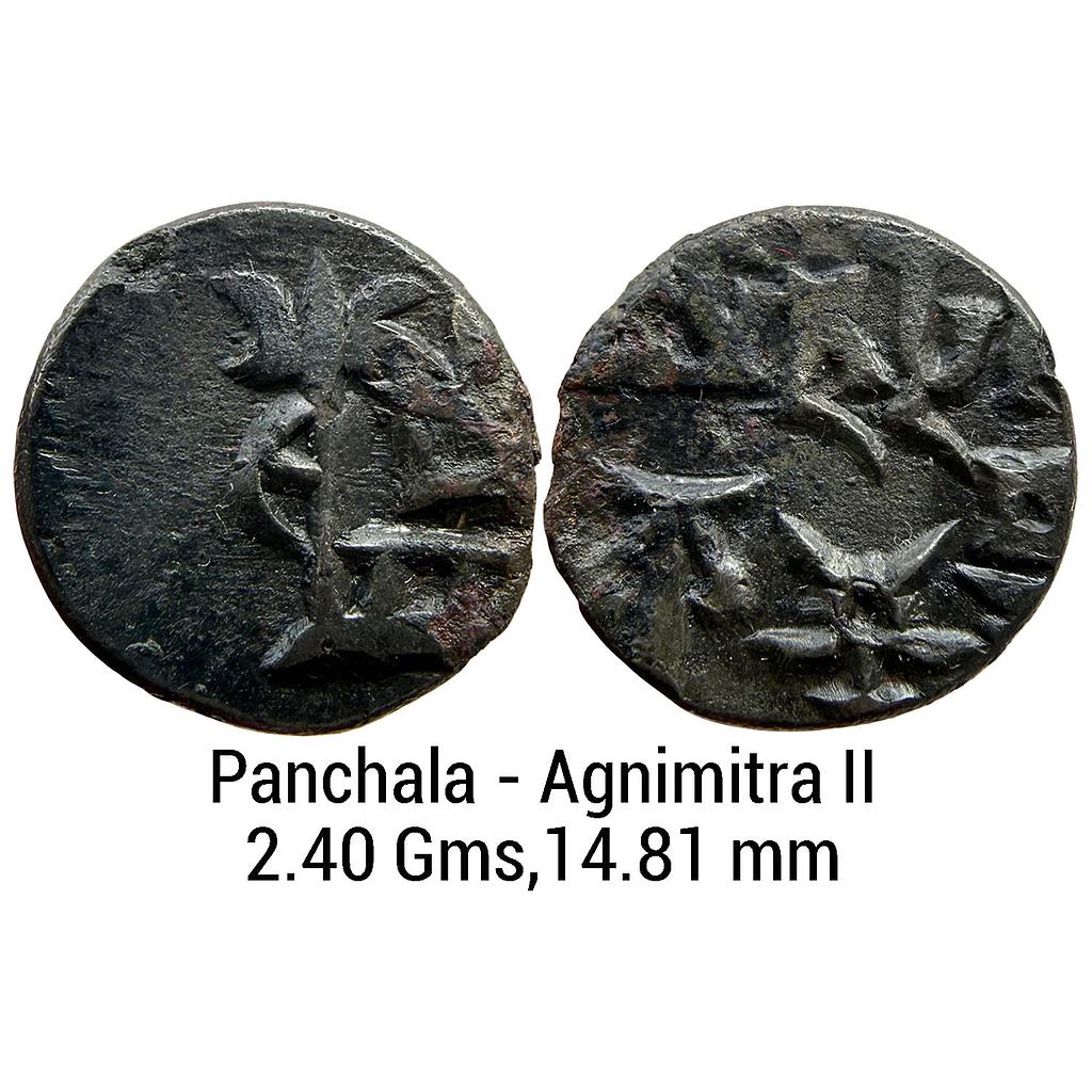 Ancient Pre-Kushana Panchala Agnimitra II Tin Unit