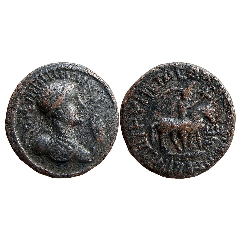 Ancient Kushanas Vima Takto Soter Megas Bronze Unit