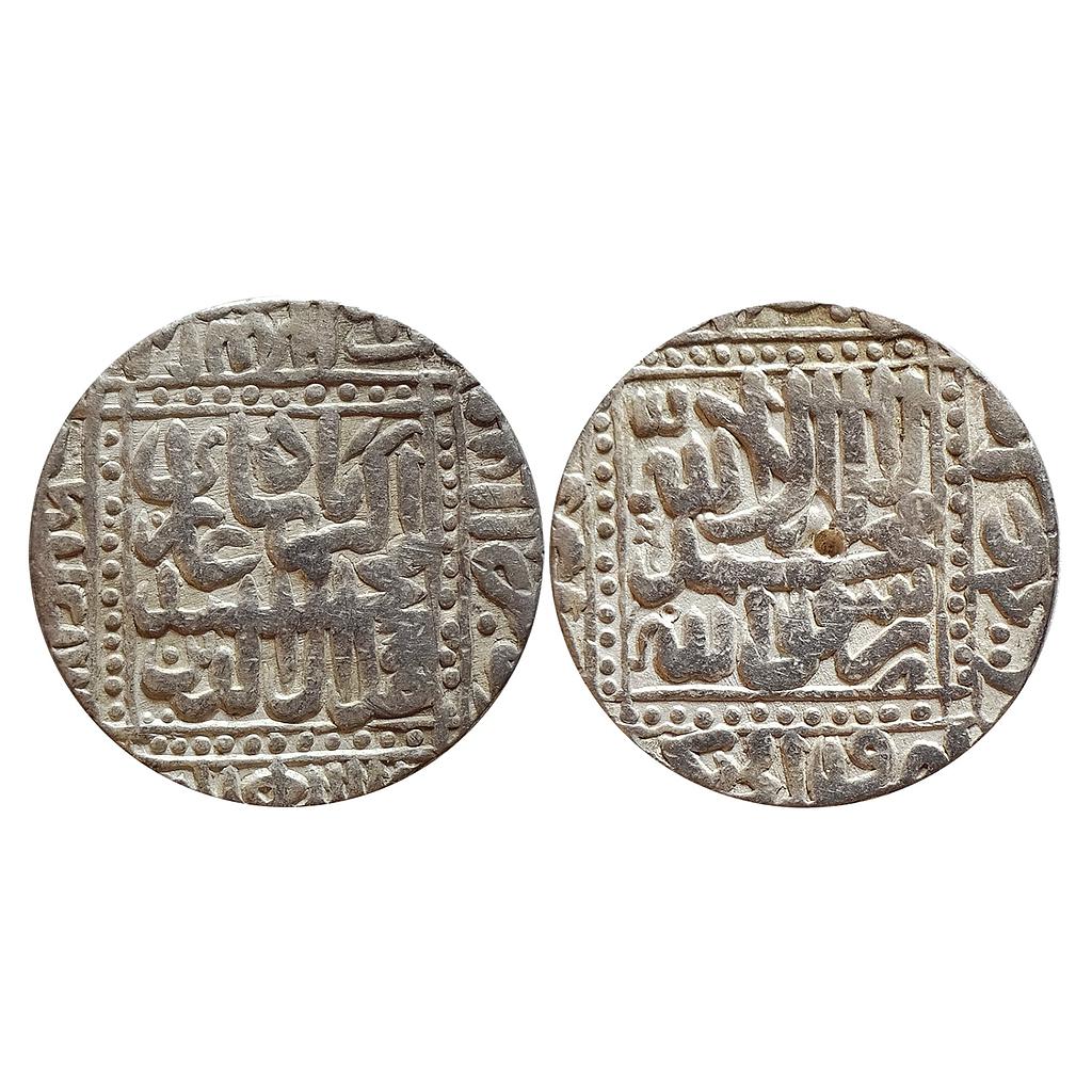 Mughal, Akbar, Dar ul-Sultanat Ahmadabad Mint, Kalima type, Silver Rupee