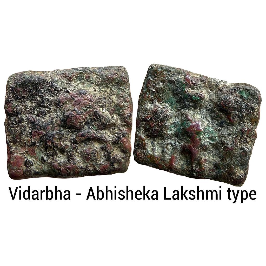 Ancient Vidarbha Region Pre-Satavahana Abhisheka Lakshmi type Copper Unit