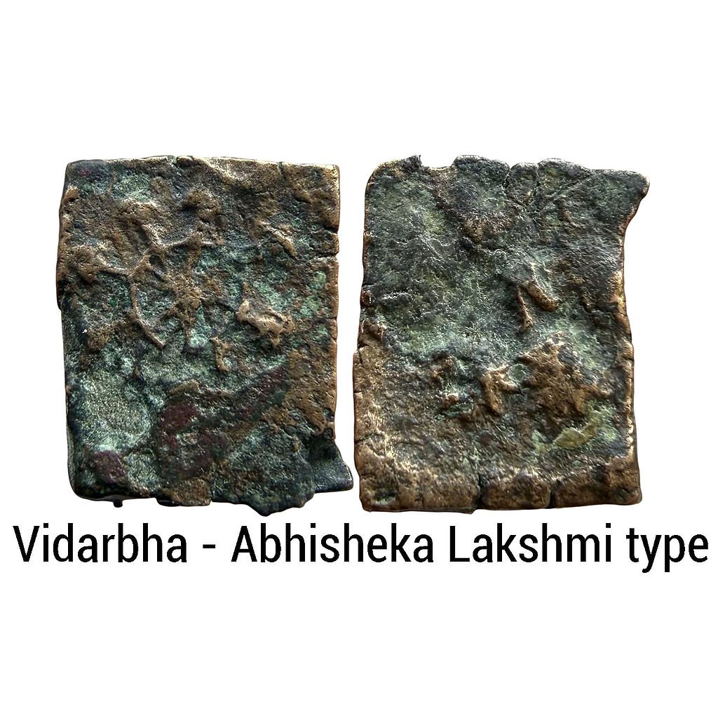 Ancient Vidarbha Region Pre-Satavahana Abhisheka Lakshmi type Copper Unit