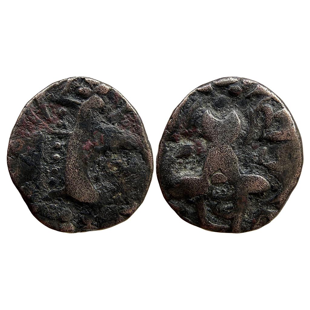 Ancient Karkota Dynasty Kashmir Pratapaditya Heavily Debased Gold Dinar
