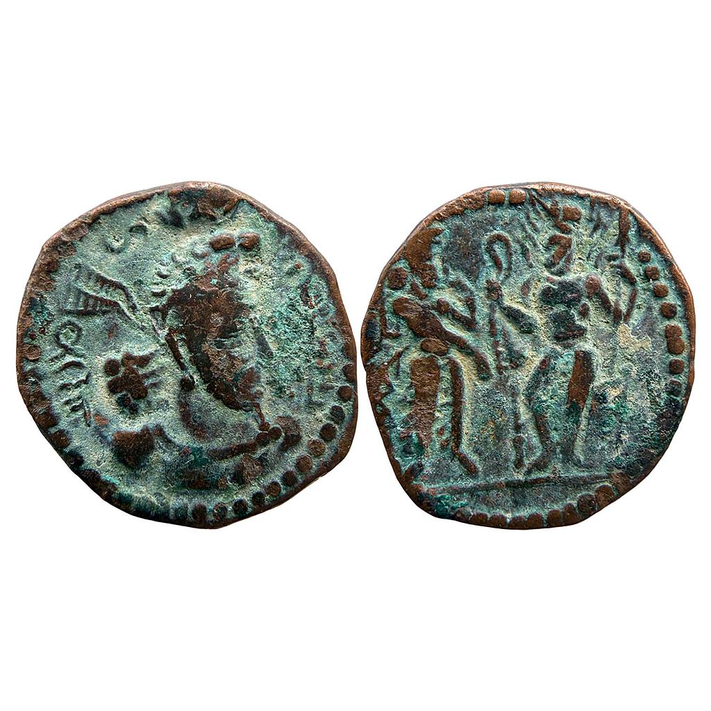 Ancient Kushano-Sassanians Hormazd I Possibly Balkh Mint Copper Unit