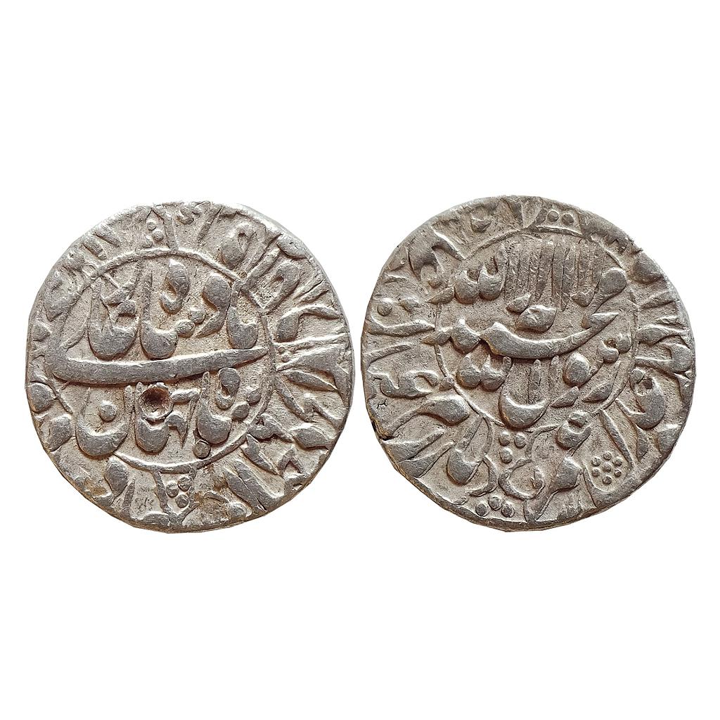 Mughal, Shah Jahan, Shahjahanabad Mint, “Jaawidaan” Couplet, Silver Rupee