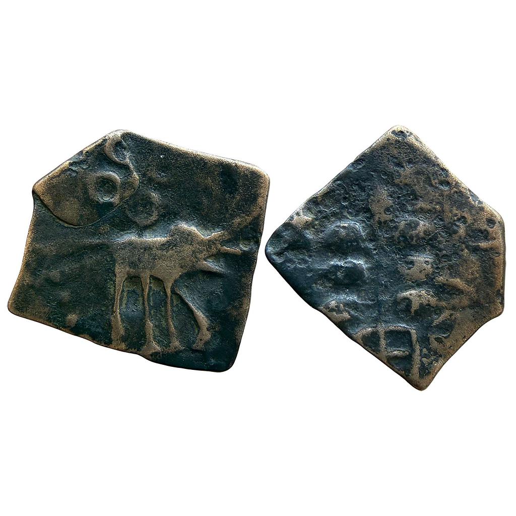 Ancient Satavahanas Siri Satakarni Copper Unit