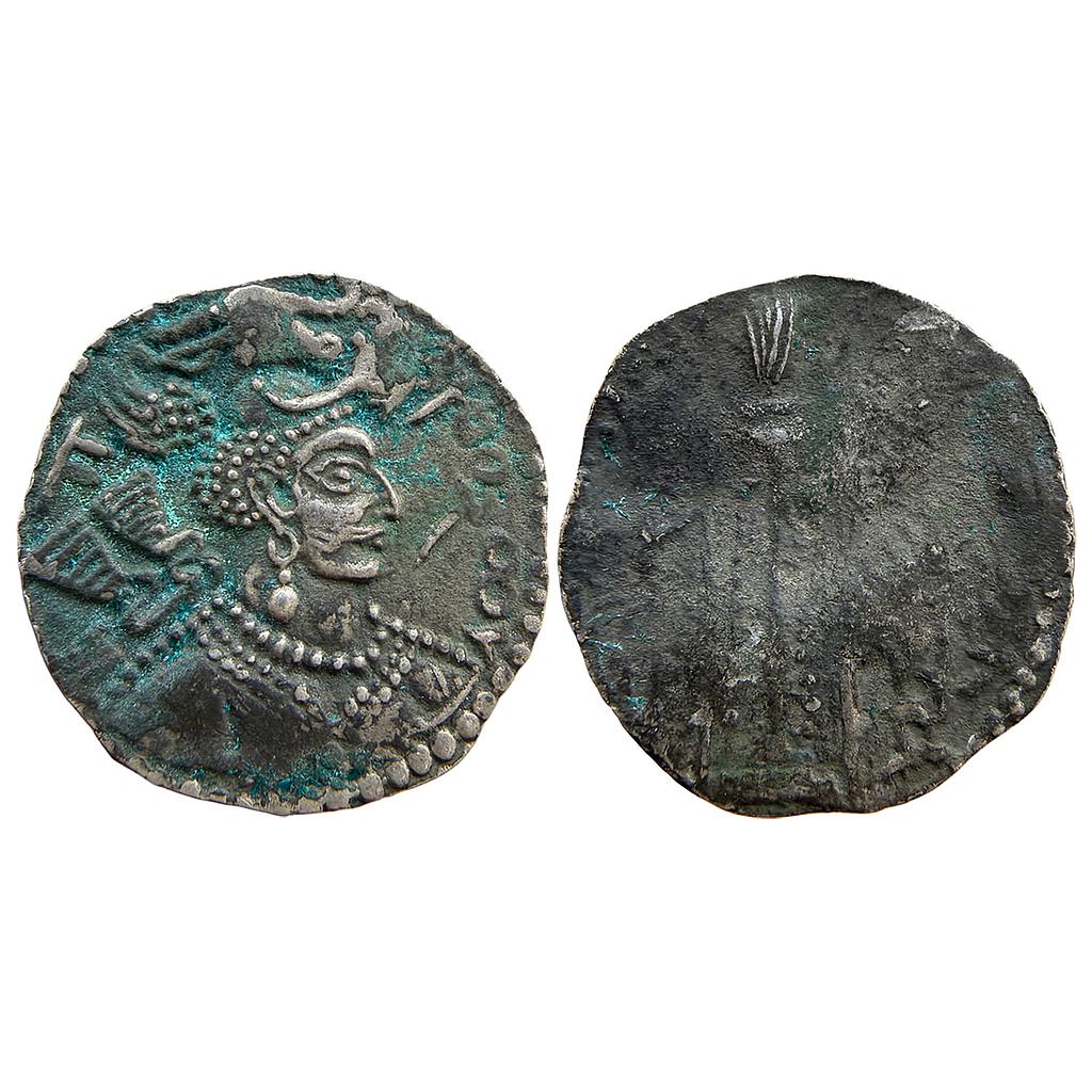 Ancient Kabul Region Nezak Huns Napki Malka Copper Unit